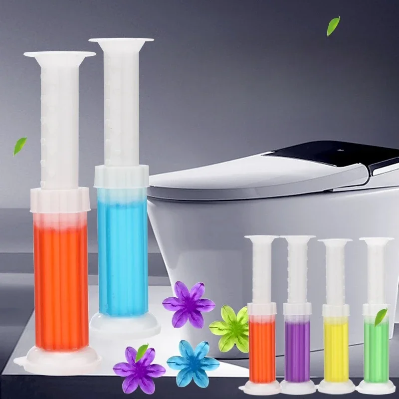 Flower Toilet Fragrance Deodorant Cleaning Gel  Air Treatment Tools Scented Air Freshener Flower Toilet Cleaner Washroom Perfume