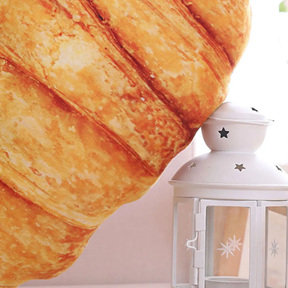 55 cm creatief broodkussen lendenkussen PP katoen gevuld croissantvorm zacht comfortabel thuiskantoor bankkussen