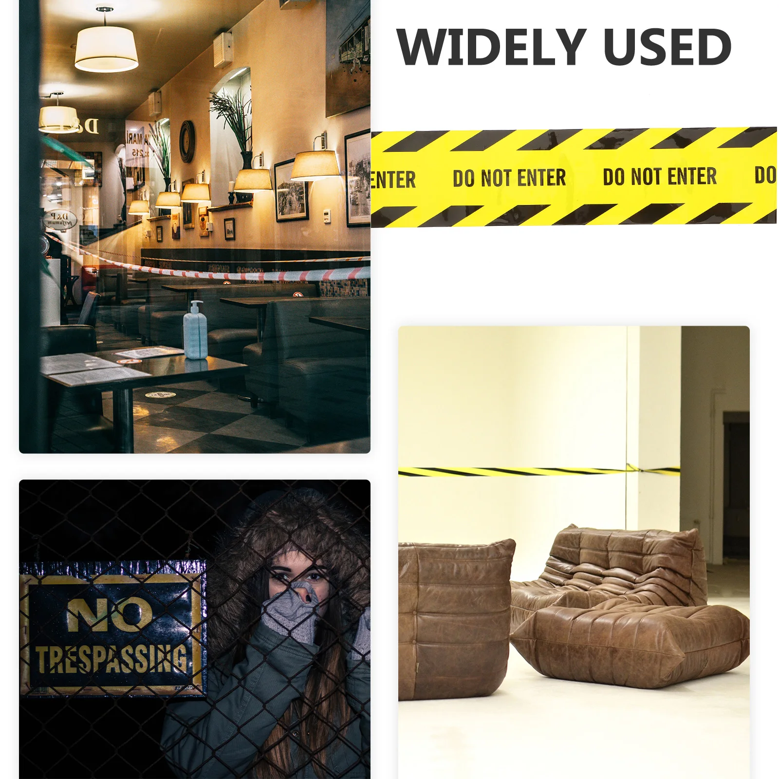 

1 рулон, желтая, черная предупреждающая защитная лента, промышленная прочность, клей для пола, стены, трубы, строительный дорожный барьер