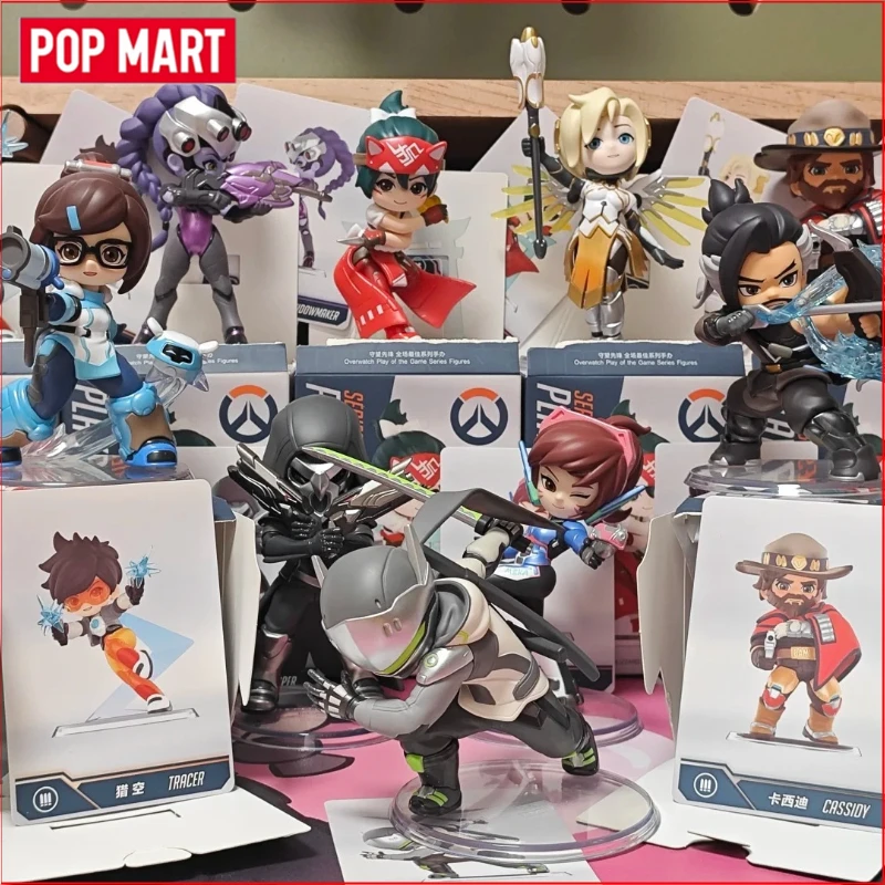 Genuine POP MART Overwatch Play of The Game Series Blind Box Anime Figure Desktop Ornaments Gift Toys