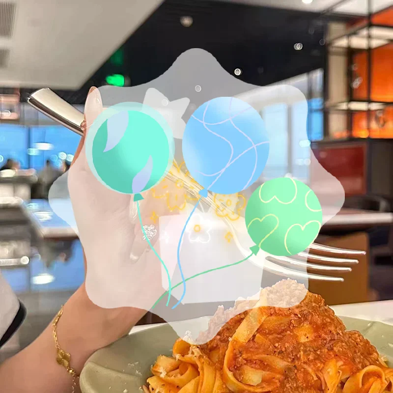 Stainless Steel Dinner Fork Long Handle Table Forks Set Korean Cutlery Four Tine Salad Dessert Fruit Forks Kitchen