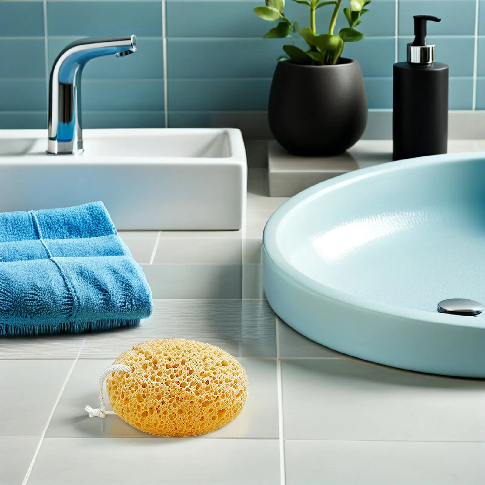 

4Pcs Honeycomb Bath Sponge Exfoliating Body Sponge for Deep Cleansing Gentle Skin-Friendly Shower Scrubber Ergonomic Grip