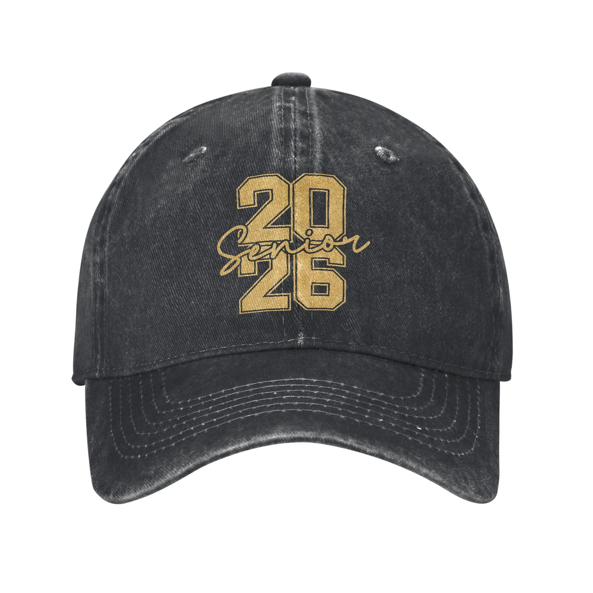 Unisex Class of 2026 Senior Graduation Printed Hats Vintage Distressed Washed  Baseball Cap Adjustable