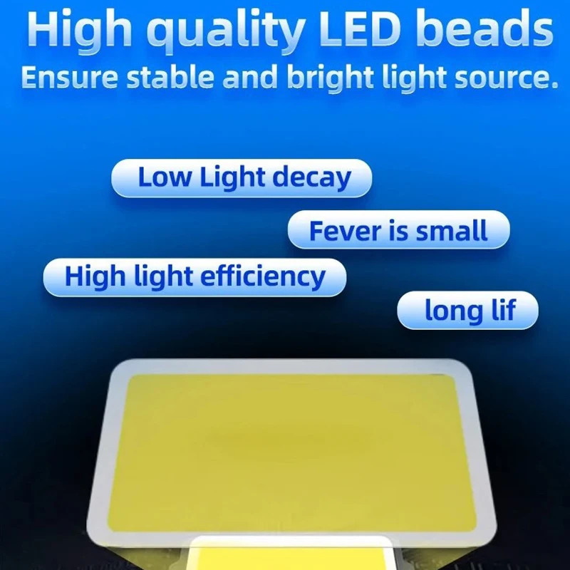 3/4/6/8 pollici LED illuminazione da campeggio per esterni luce da lavoro torcia di emergenza portatile lampada di inondazione