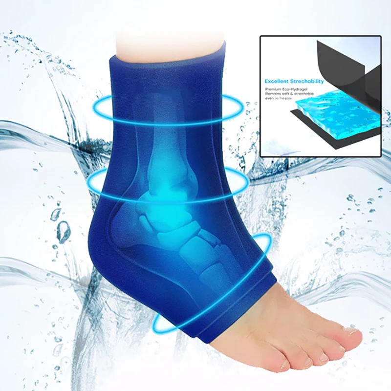 Reusable Foot Ice Pack Wrap For Plantar Fasciitis Cooling Sock Hot Cold Therapy Gel Foot Pack For Ankle Pain Relief Arthritis