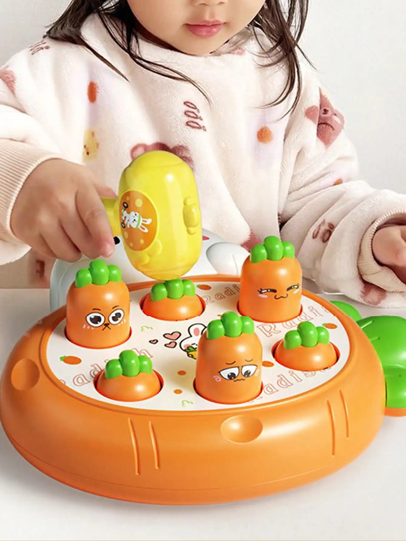 

Детская интерактивная игрушка Whack-a-Mole, дизайн пасхального кролика, ранняя развивающая игра, игрушка для родителей и детей для детей от 3 лет, для мальчиков и девочек, Рождество