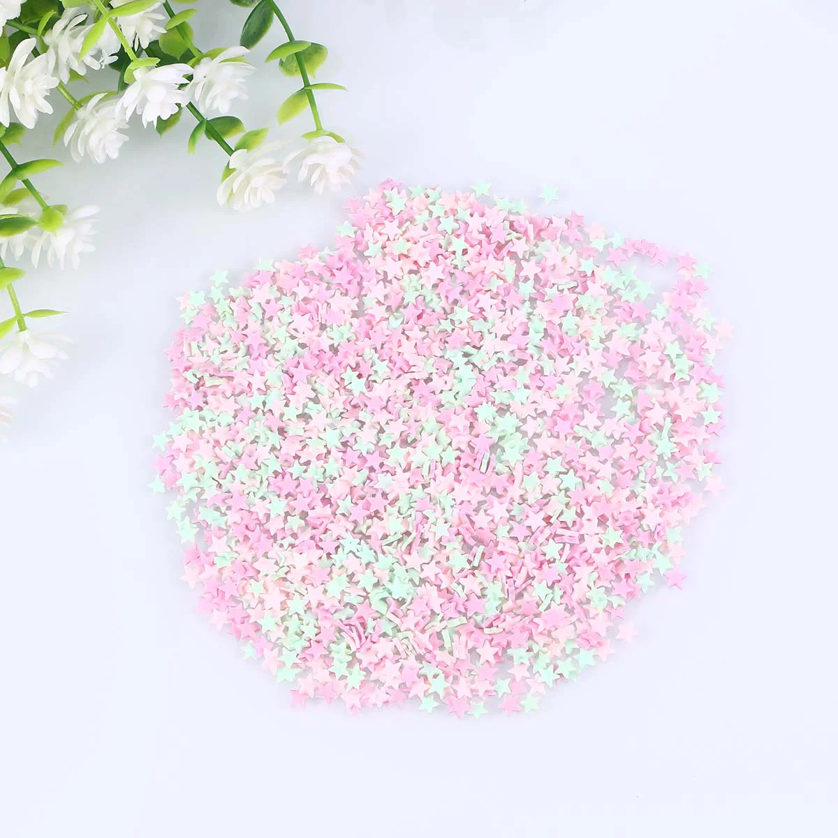 100 G/Pack Heart Shaped Clay Ornament Scrapbook Decoration Phone Case DIY Assceeories Charms for