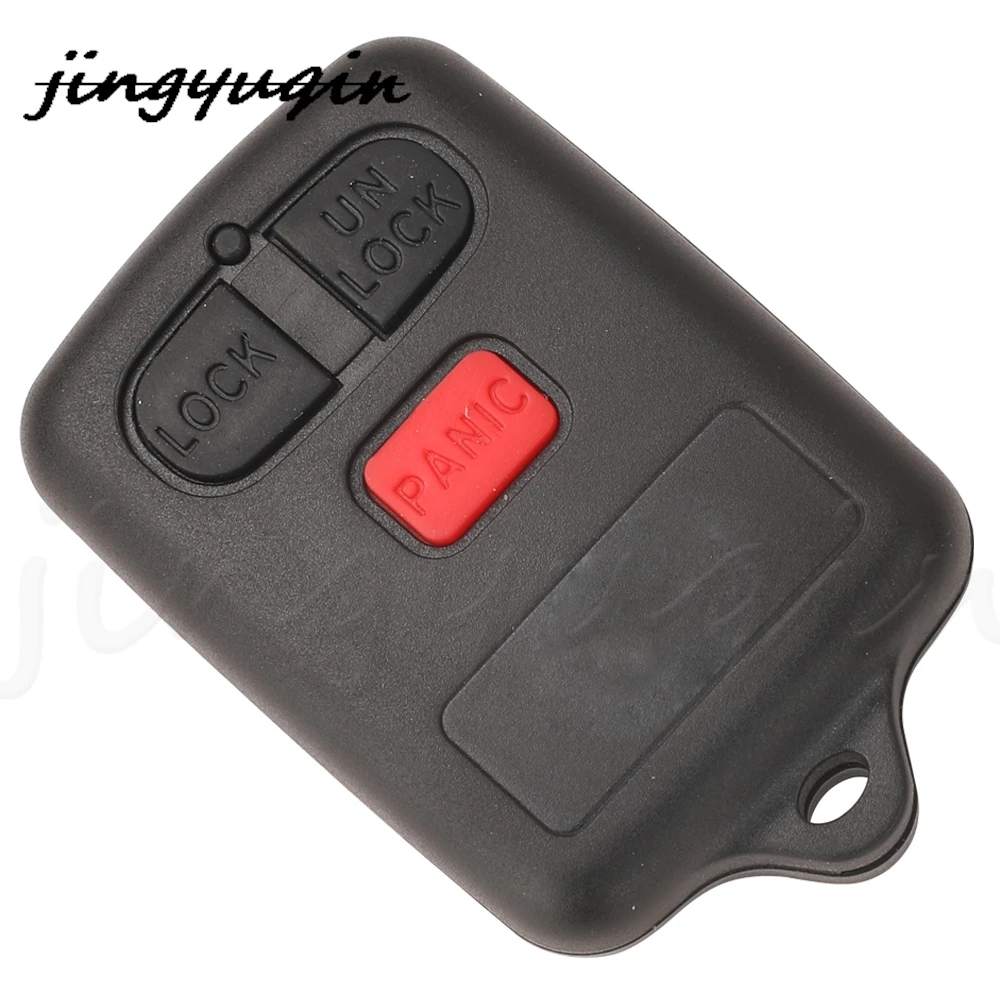 Jingyuqin 2+1Panic 3 Buttons Remote Car Key for Tovota COROLLA Vios Camry Sienna Remote Transmitter Auto Key Fob GQ43VT7T