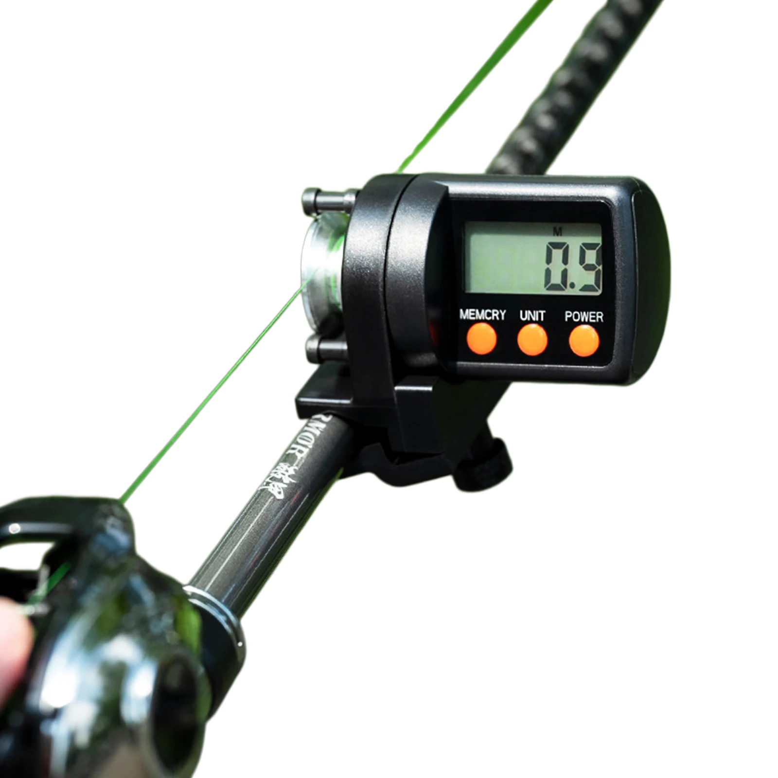 Electronic Line Measurer Roller Dual Direction 0.1m Precision Alloy Wheel Backlight 999.9m Auto Off ABS Shell