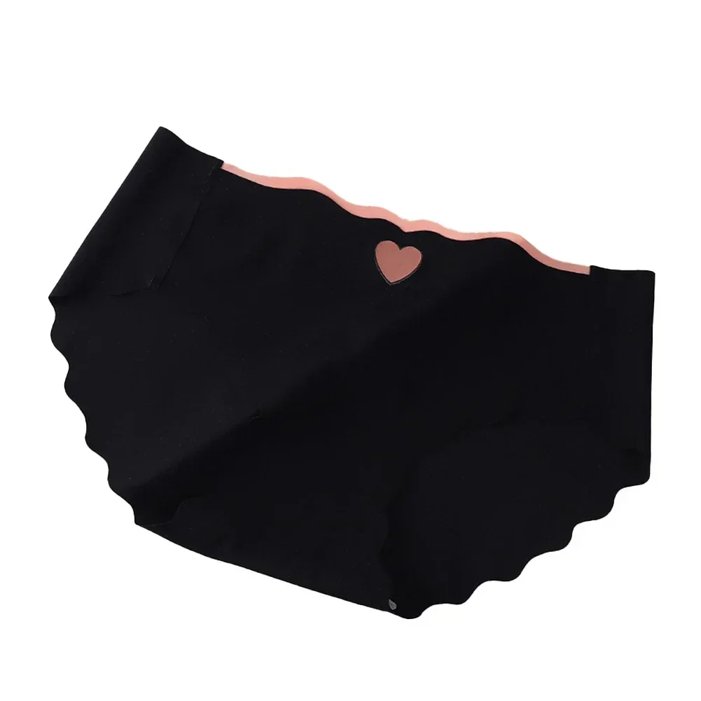 

Womens Sexy Breathable Seamless Ice Silk Underwear Graphene Sweet Briefs Irregular Edge Casual Stretch Women's Briefs Shorts