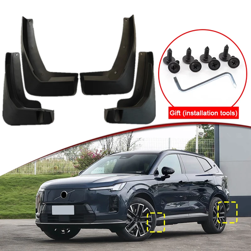 

Car Styling For VOLVO XC70 2026 2027 2028 ABS Car Mud Flaps Splash Guard Mudguards MudFlaps Front Rear Fender Auto Accessories