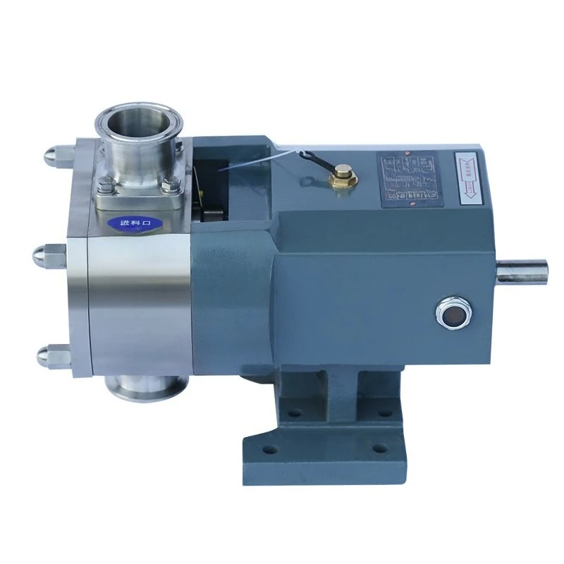 High viscosity cream paste particle conveyor pump 304/316L stainless steel cam rotor pump