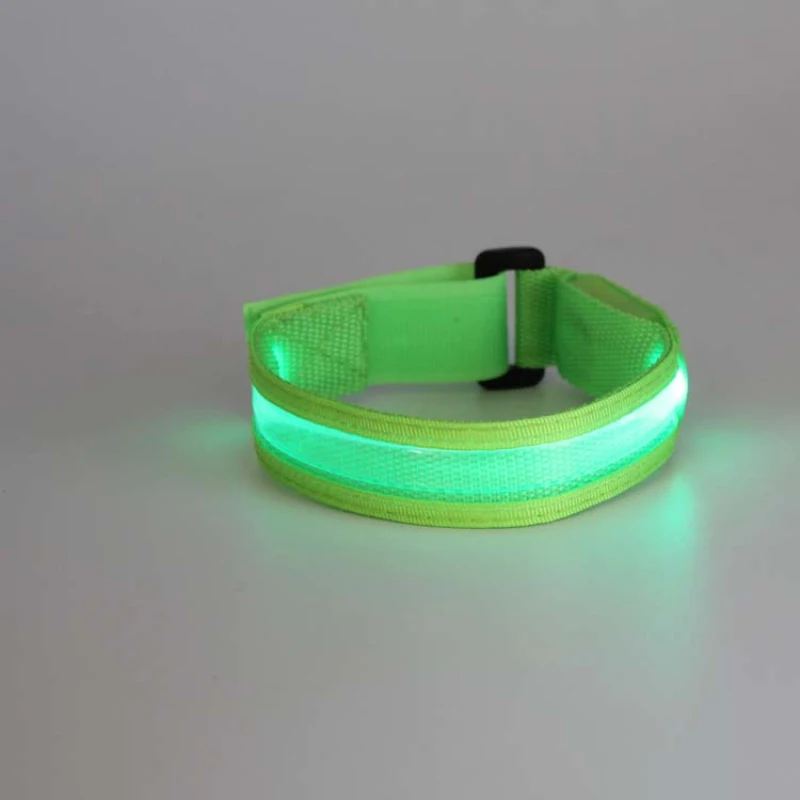 ナイトランニング用LEDライトアームバンド、クリスマススポーツ安全ベルト、アーム警告リストバンド、屋外サイクリング、自転車、ホット、2023