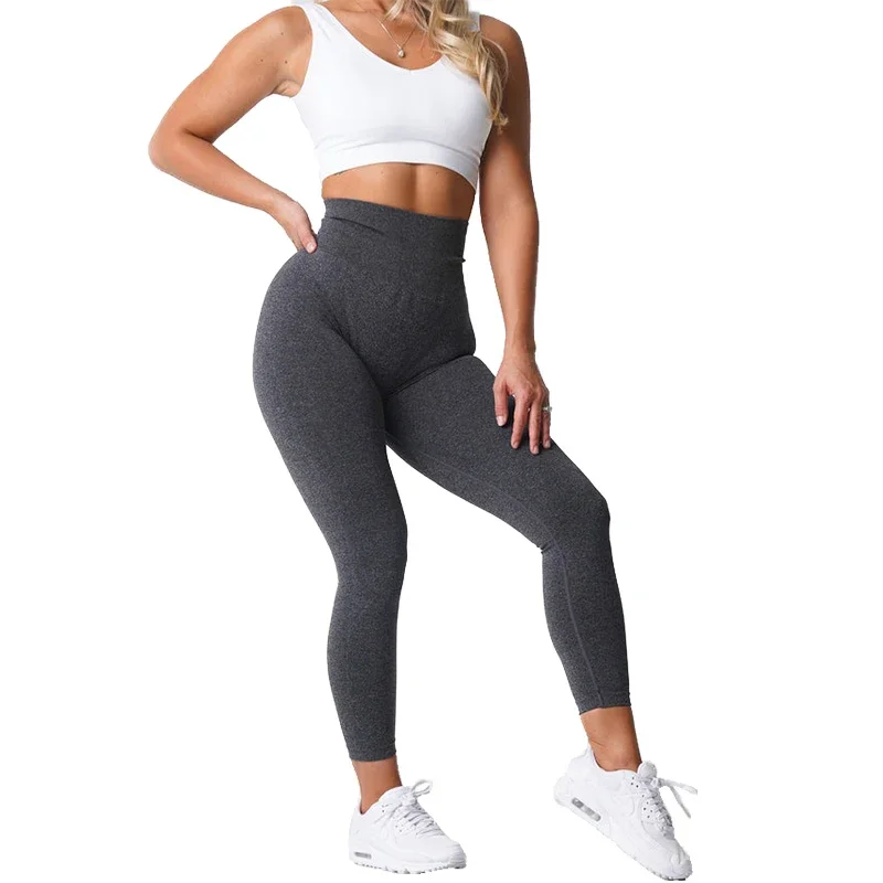 Nvgtn-mallas sin costuras de LICRA para mujer, pantalones cortos elásticos para Fitness, transpirables, para ocio y deportes