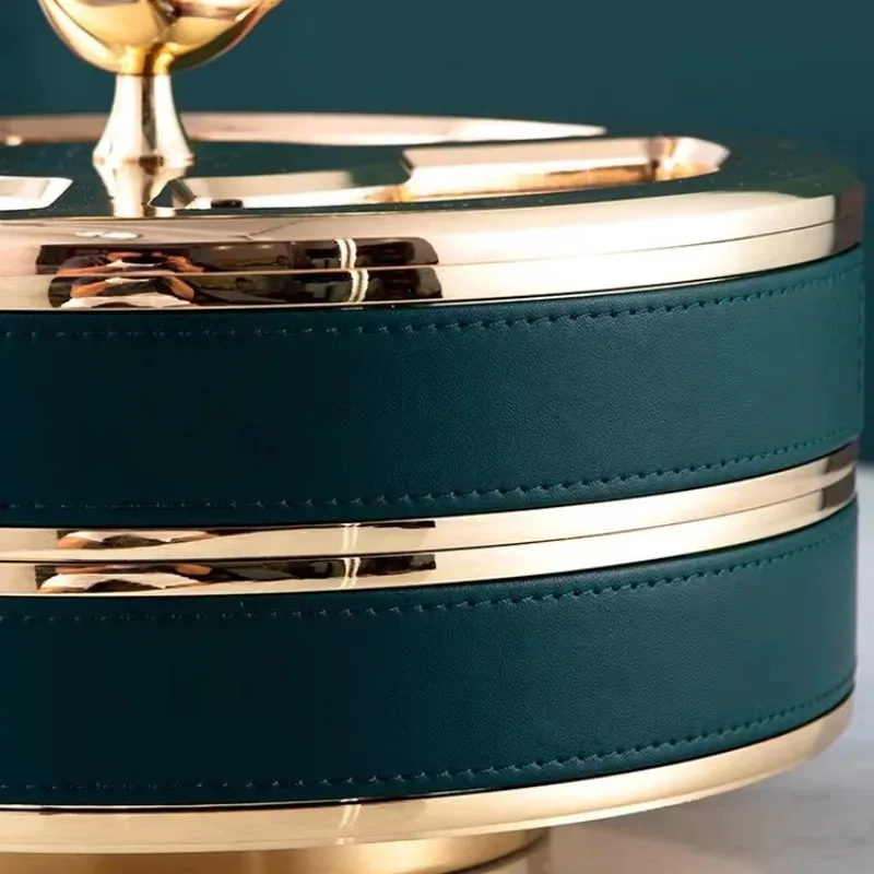 تخزين الفواكه المجففة طاولة القهوة لغرفة المعيشة حلوى الجوز الخفيفة الفاكهة المجففة الفاخرة مع غطاء صندوق الوجبات الخفيفة المنزلية البطيخ #3