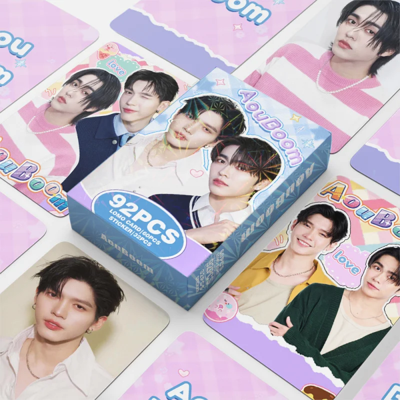 

Spot Goods92pcsMini truckAouboomPhoto card, support card, sticker, double-sidedLOMOCelebrity greeting cards