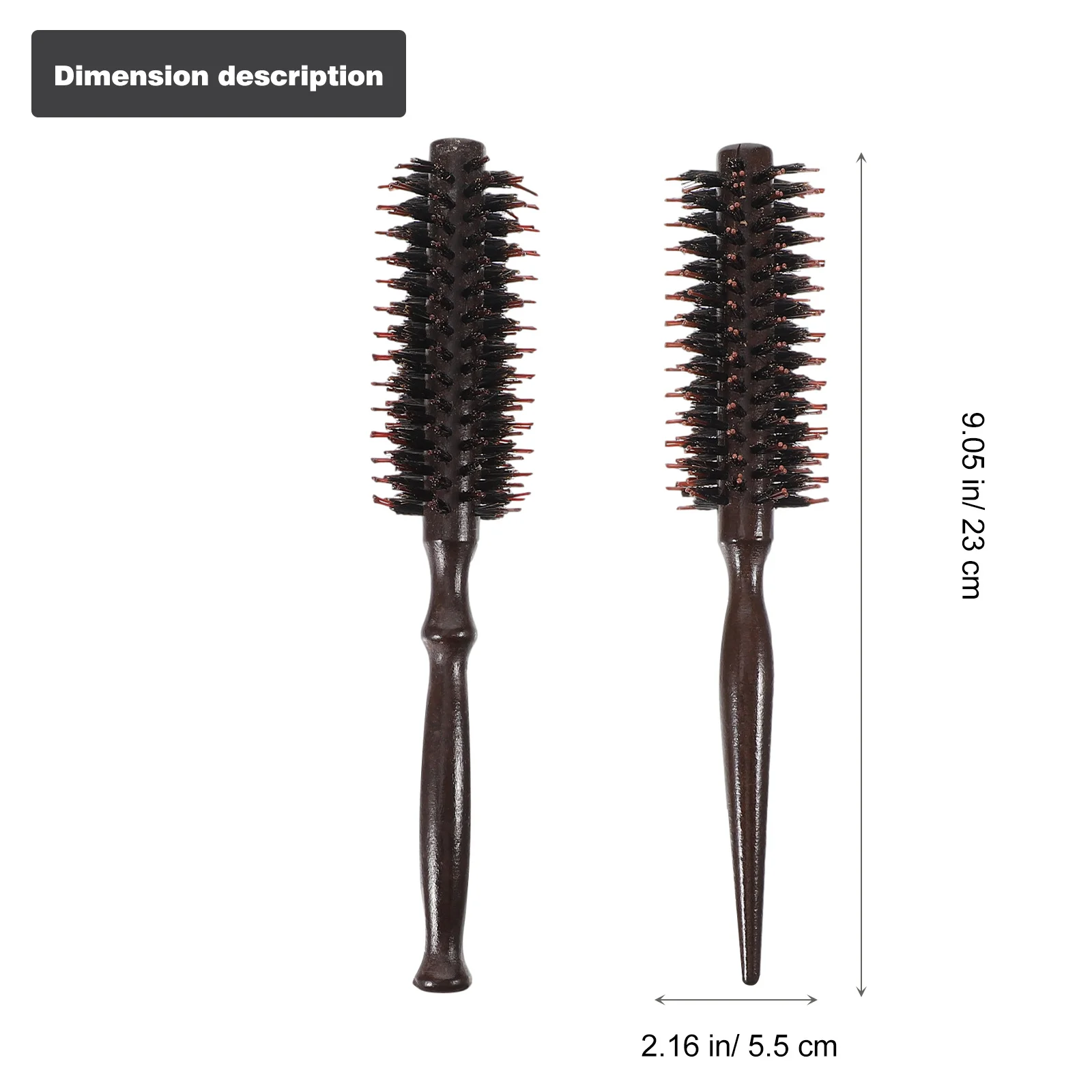 

2Pcs Professional Bristle Hair Comb Wooden Handle Detangling Brush for Smooth Hair Styling and Scalp Massage Hairstyling Comb