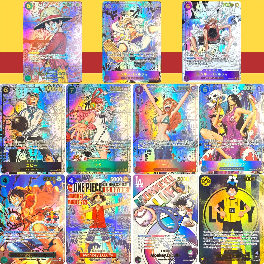 Anime characters ONE PIECE Uta Roronoa Zoro DIY Homemade Xtreme OP comics Full set Collection card Christmas birthday gift toys
