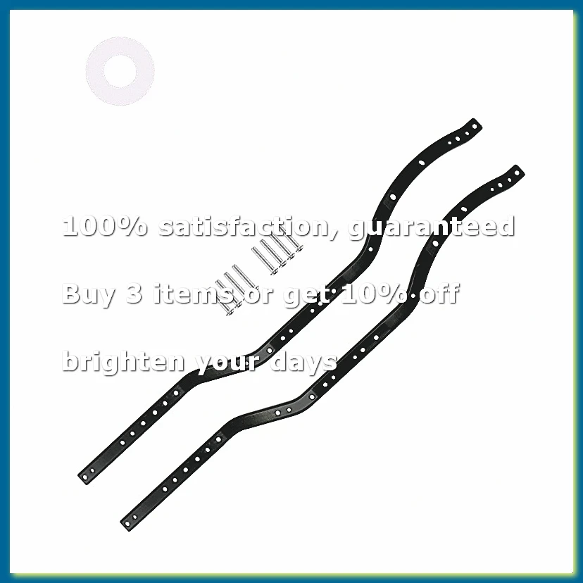●2Pcs Steel Chassis Frame Rails for RC Car Crawler Truck Vehicle