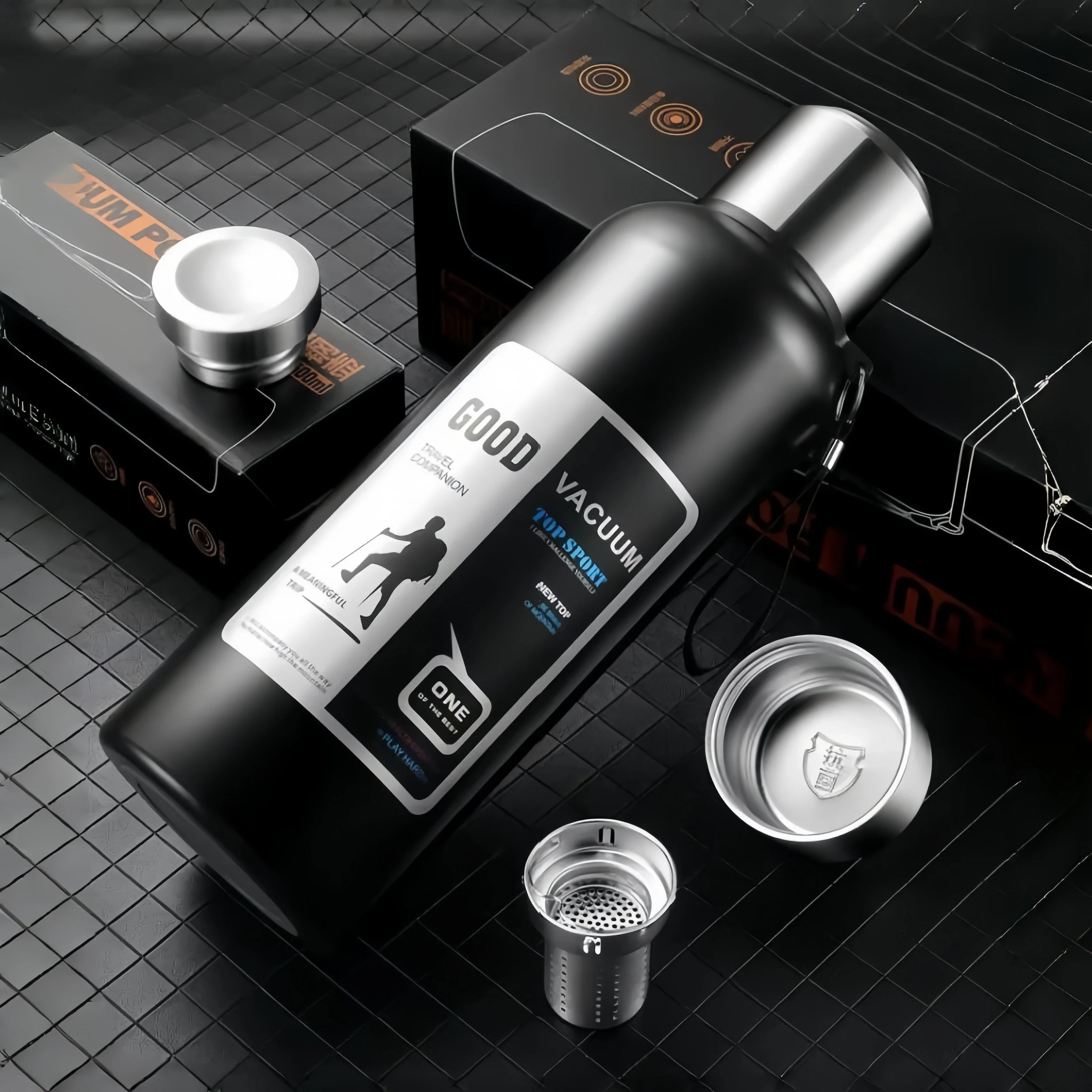 

600-2000ML Large Capacity Cold Thermal Thermos Tumbler Stainless Steel Insulated Water Bottle Insulation Flask Pot Travel Mug