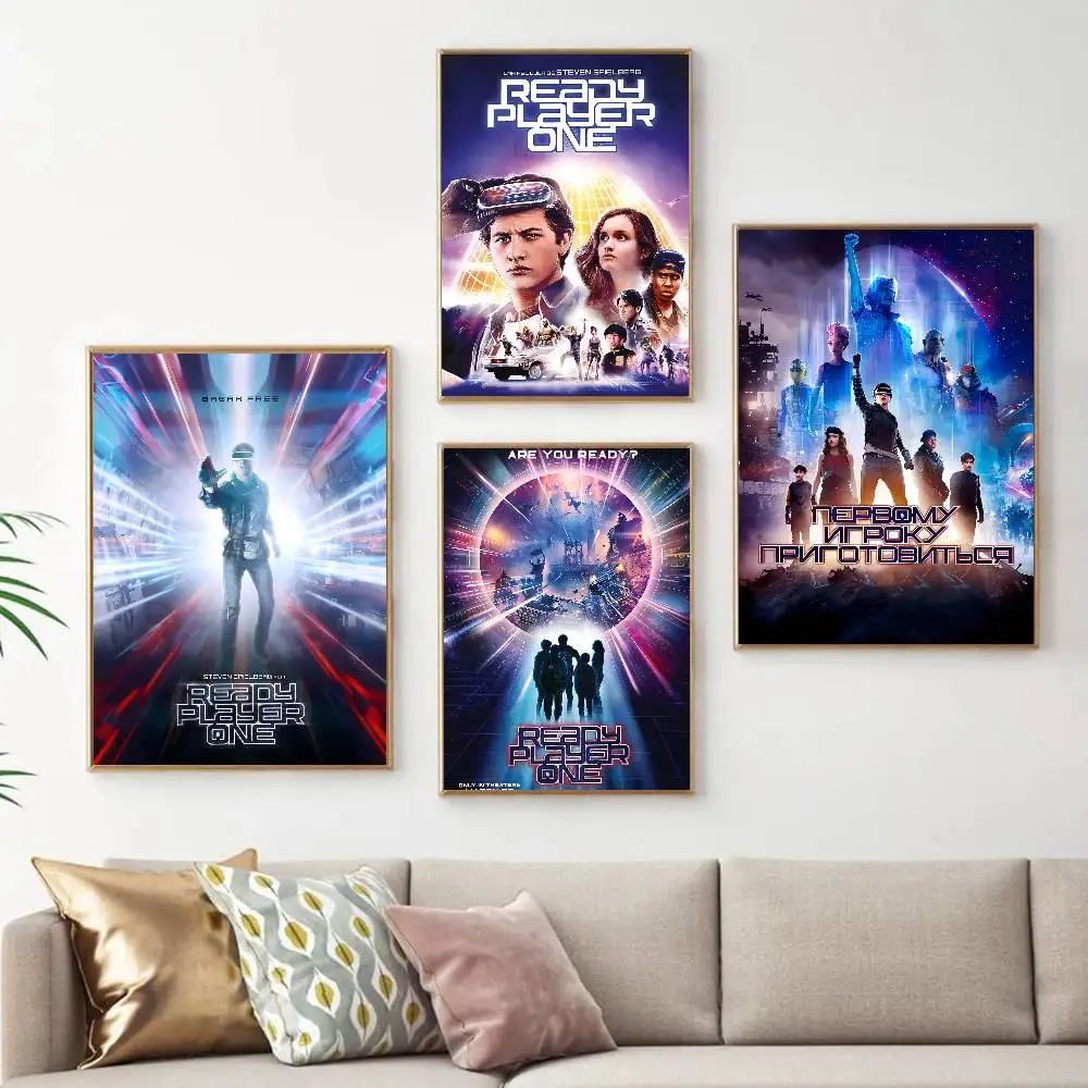 Game Movie Ready Player One HD Poster Poster Painting Wall Art Mural For Living Room Home Decor And Gifts