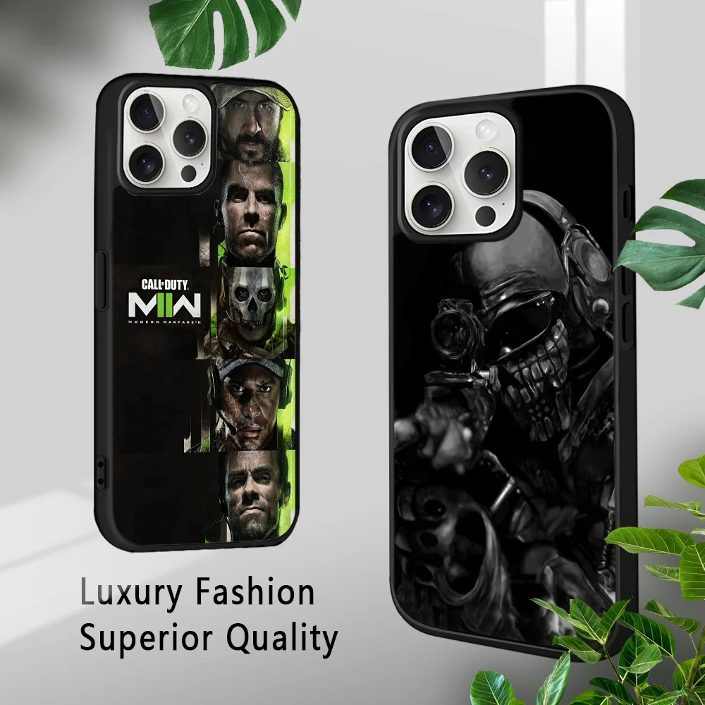 Funda de teléfono C-Call Of D-Duty game para iPhone 16 15 14 13 12 11 Pro Xs Max Mini Plus Celulares Funda dura