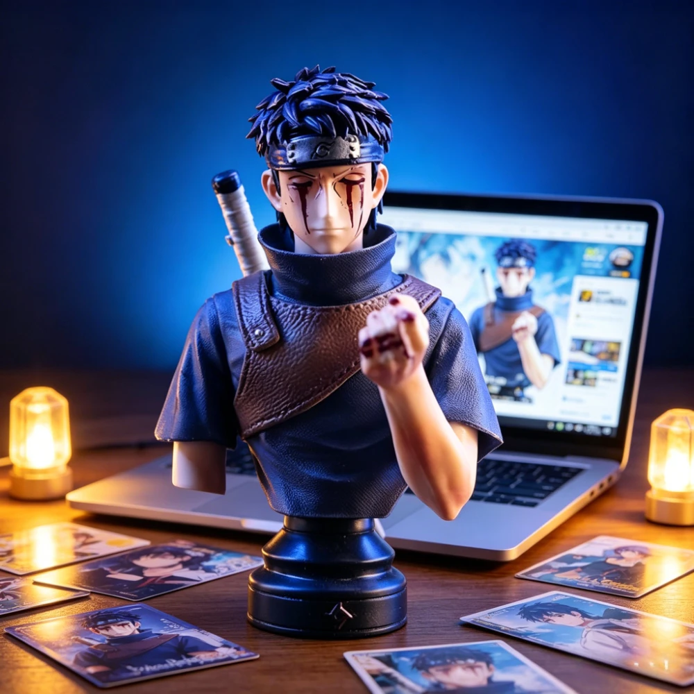 11,5cm/4,53 Zoll Anime-Figur Uchiha Shisui Actionfiguren PVC-Statue Sammlermodell Spielzeug Geschenke