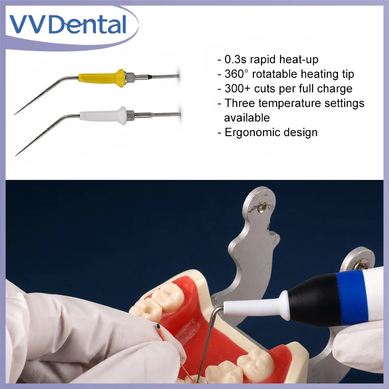 Touch Control Dental Gutta Percha Obturation Pen 3 Temperature Levels 150/200/220°C Cordless Root Canal Filling Pen