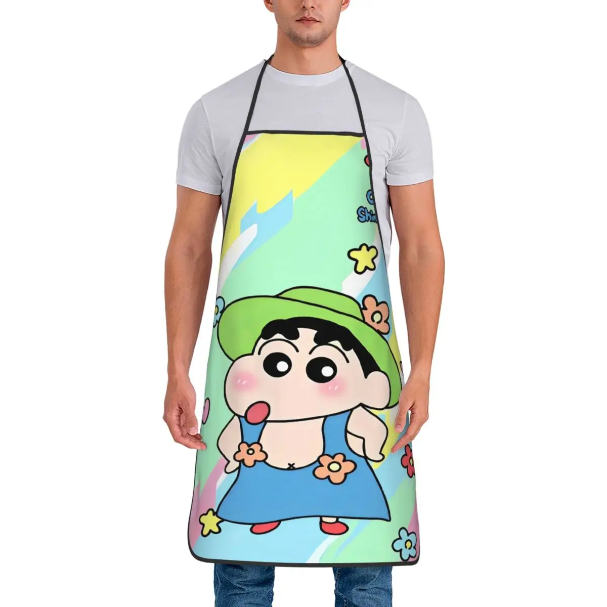 

Фартук с карандашом для голени, японская манга, модные кухонные аксессуары, домашние фартуки для взрослых без кармана