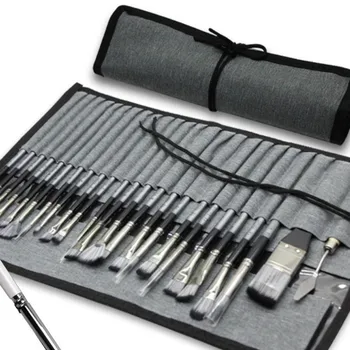 24pcs/set Wooden Handle Nylon Brush Set 1