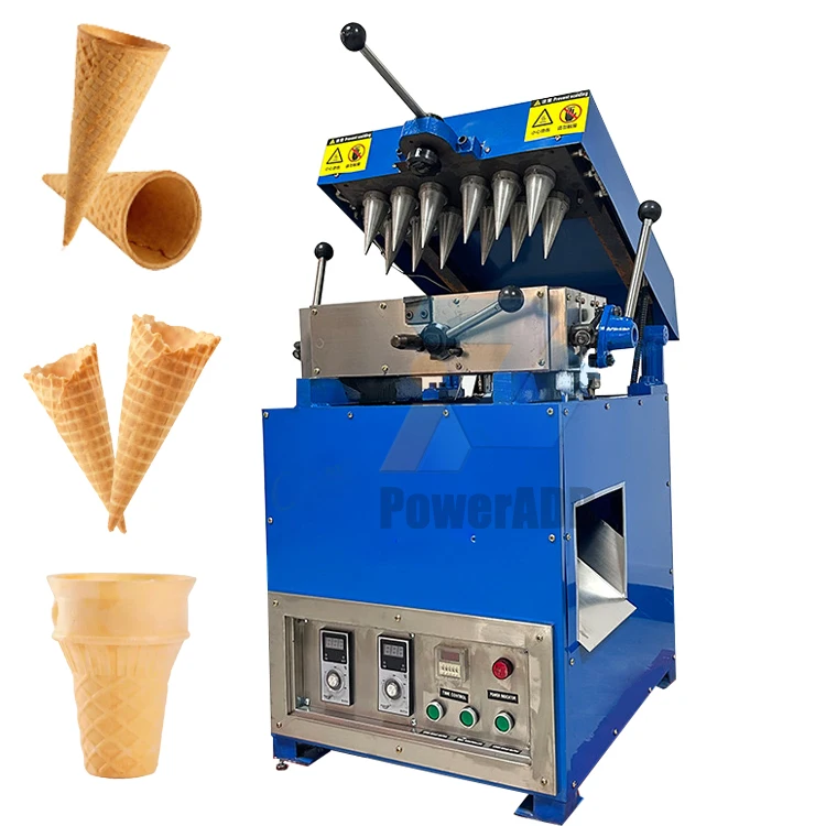 Multifunctional Edible Cookie Waffle Ice Cone Coffee Cup Maker Making Machine for Sale