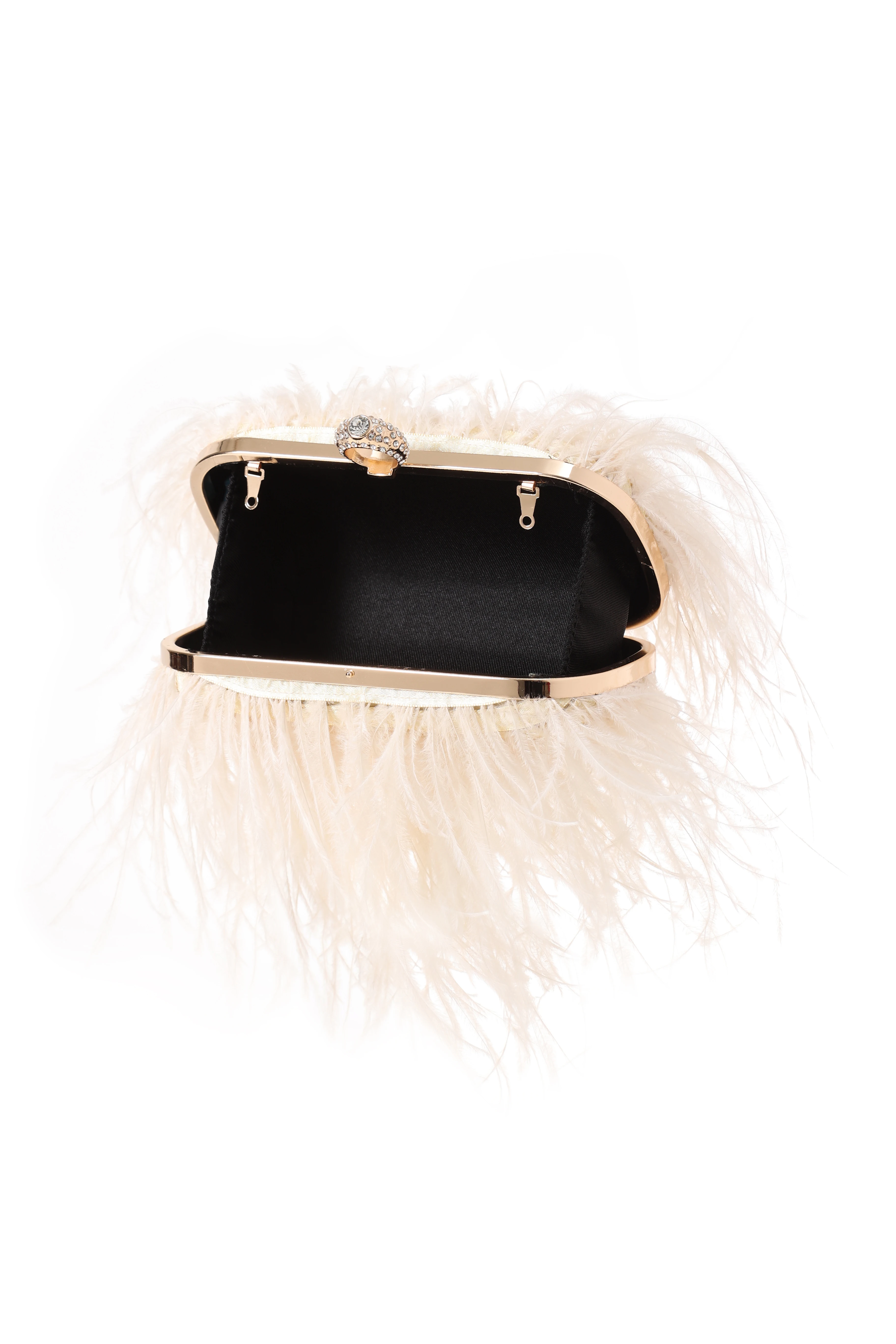 Luxury Real Ostrich Feathers Handbag Pearl Tassel Evening Bags Women's Pouch Purse Pink Green Diamond Clutch Party Messenger Bag