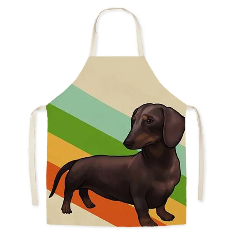 Dog flower pattern For home and kitchen Apron for children House cleaning kids apron alpaca barista goods for home kitchen apron