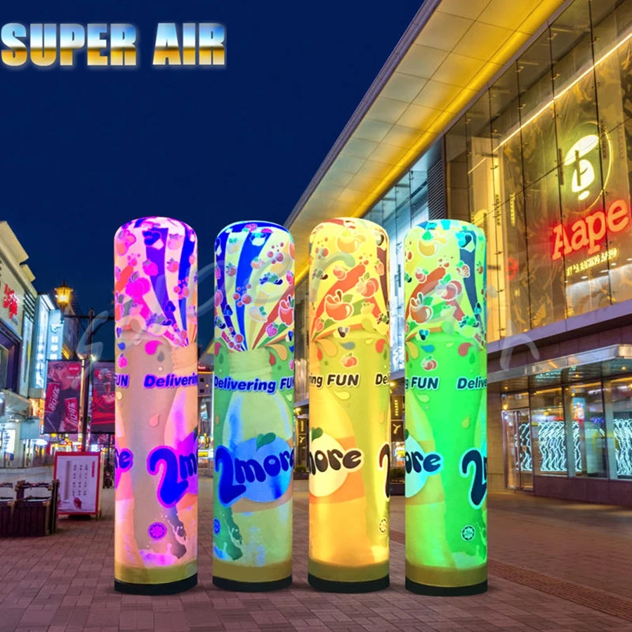 무대 장식용 맞춤형 상업 광고 풍선 조명 기둥