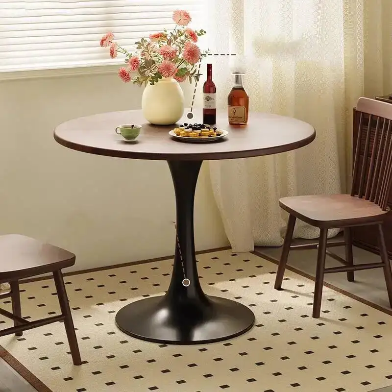 Space Luxury Wooden Saving Desk Minimalist Dining Living Room Cafe Table Furniture Desk Coffee Tables For Living Room Furniture