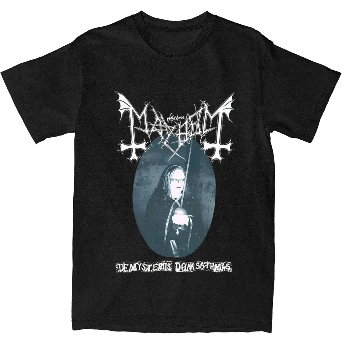 Haikyuu T Shirt Mayhem Black Metal Music Hipster Goth Pure Cotton T Shirts Hip Hop Tshirt for Men Beach Casual Short Sleeve Tops