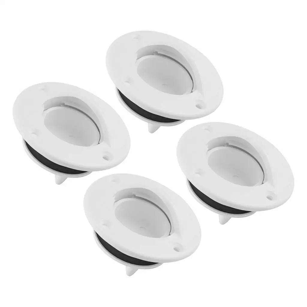 

Boat Deck Valve Screw Cap Bung Large Circle Drain Flapper Nylon Stopper for Yacht Wells Accessories