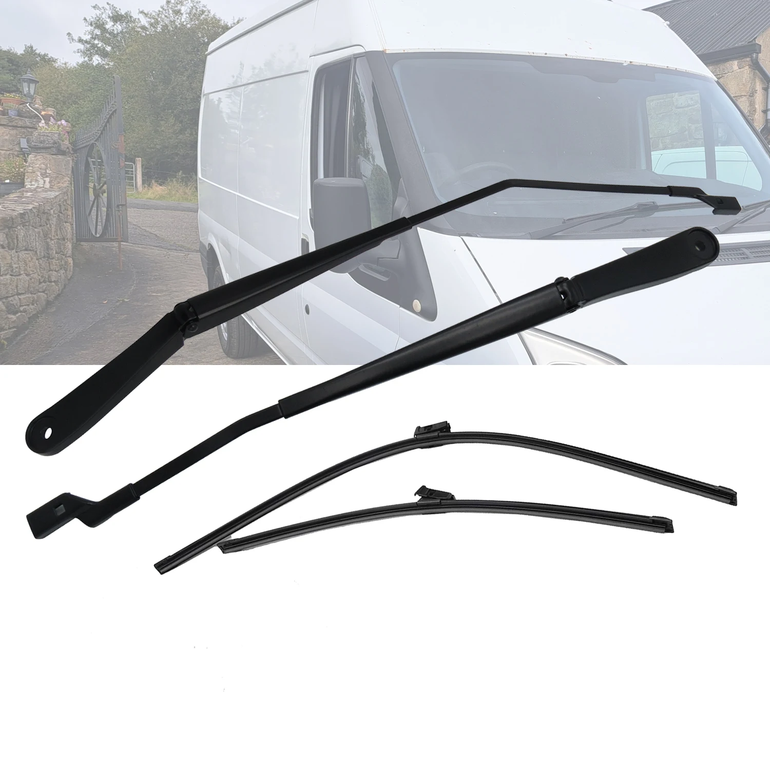 

Передняя пара лезвий дворников + набор рычагов для Ford Transit TTG MK8 V363 2014 2015 2016