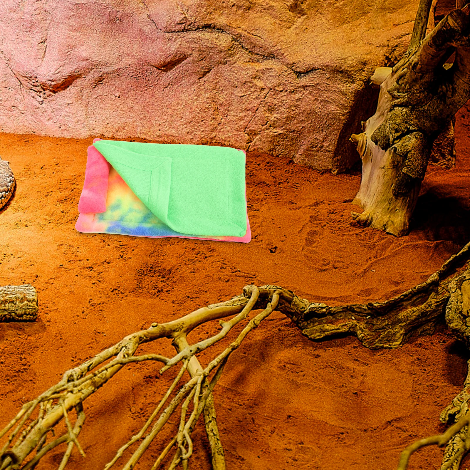 

Bearded Dragon Sleeping Bag Reptile Bedding Mat for Gecko Lizard Rabbit Chinchilla Hedgehog - Soft Secure Warm Cave Nest Easy