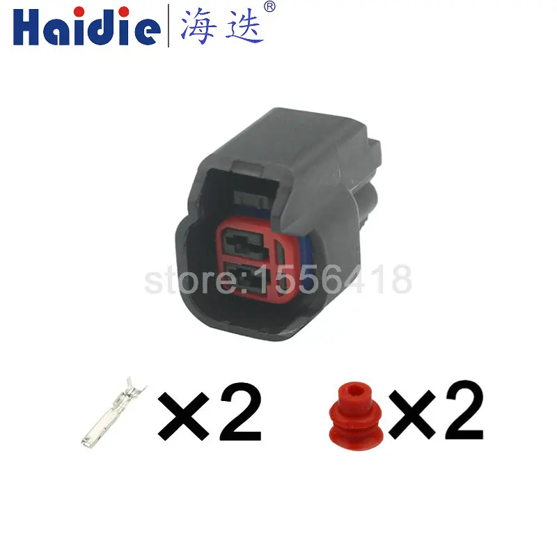 

1-100 sets 2 pin 1.5mm female EV6/EV14 Car Fuel Injector Connector Female 7283-5967-30