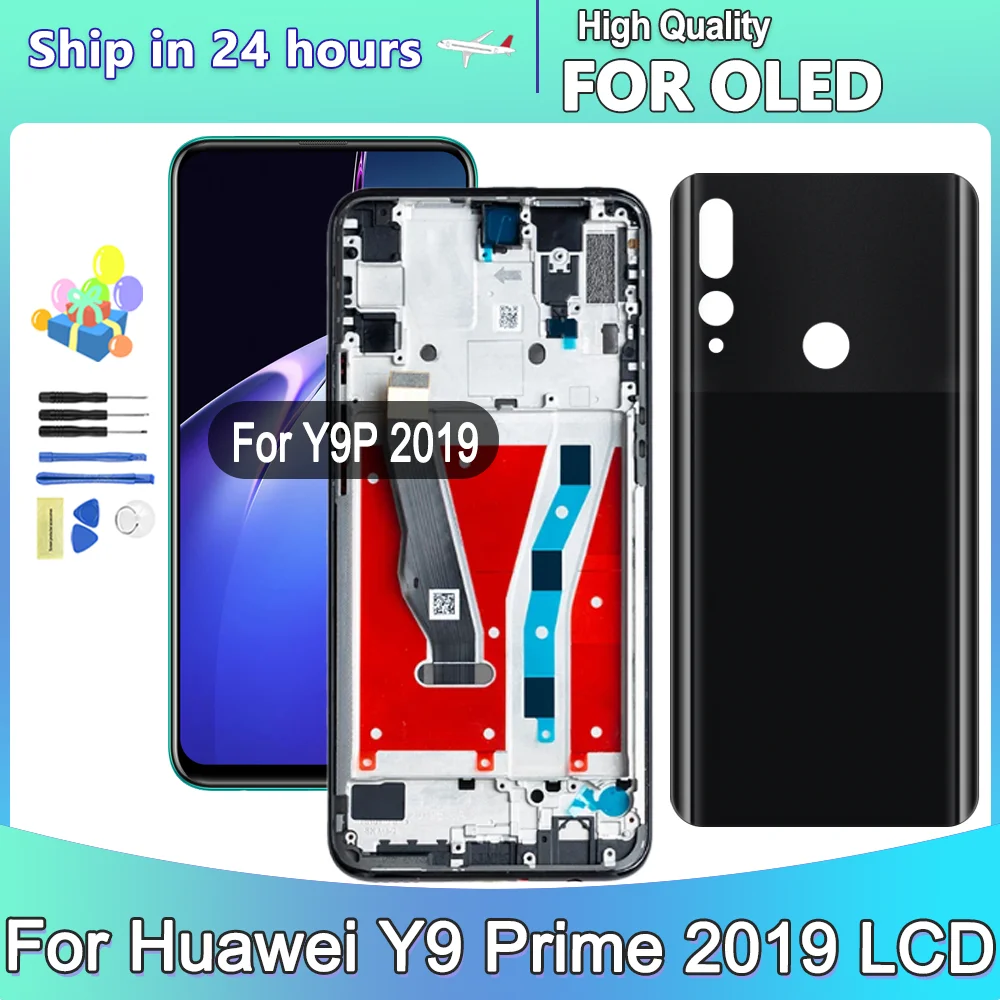 

6.59''OLED Display For Huawei Y9 Prime 2019 Lcd Touch Screen Digitizer Assembly For Huawei P Smart Z STK-LX1 LCD Screen