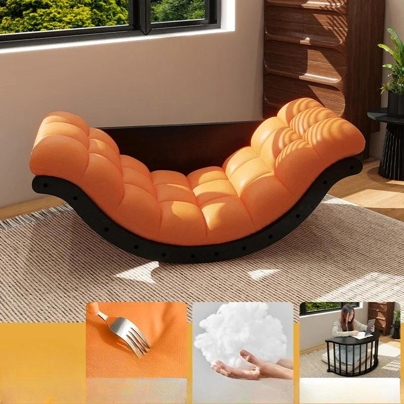Multifunctional Rocking Chair Recliner Lazy Sofa Balcony Leisure Single Sofa