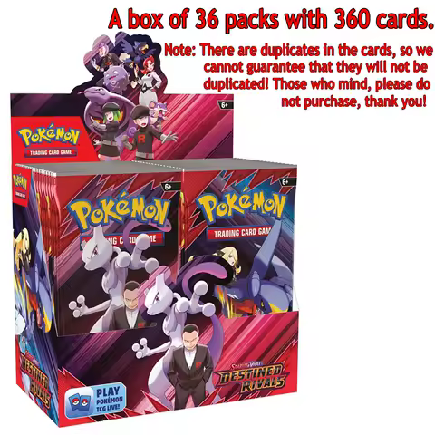 360Pcs/Box Anime Pokemon Card Scarlet Violet 151 English SV2a Version TCG Classics Expansion Booster Box Trade Card Gifts