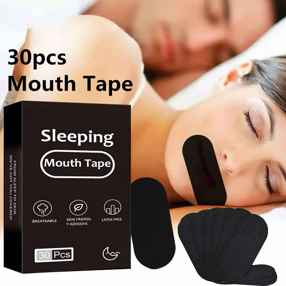 

30 шт., лента против храпа, дыхательные полоски для сна, уменьшающие полоски, уменьшающие сухость рта, наклейки для дыхания носа