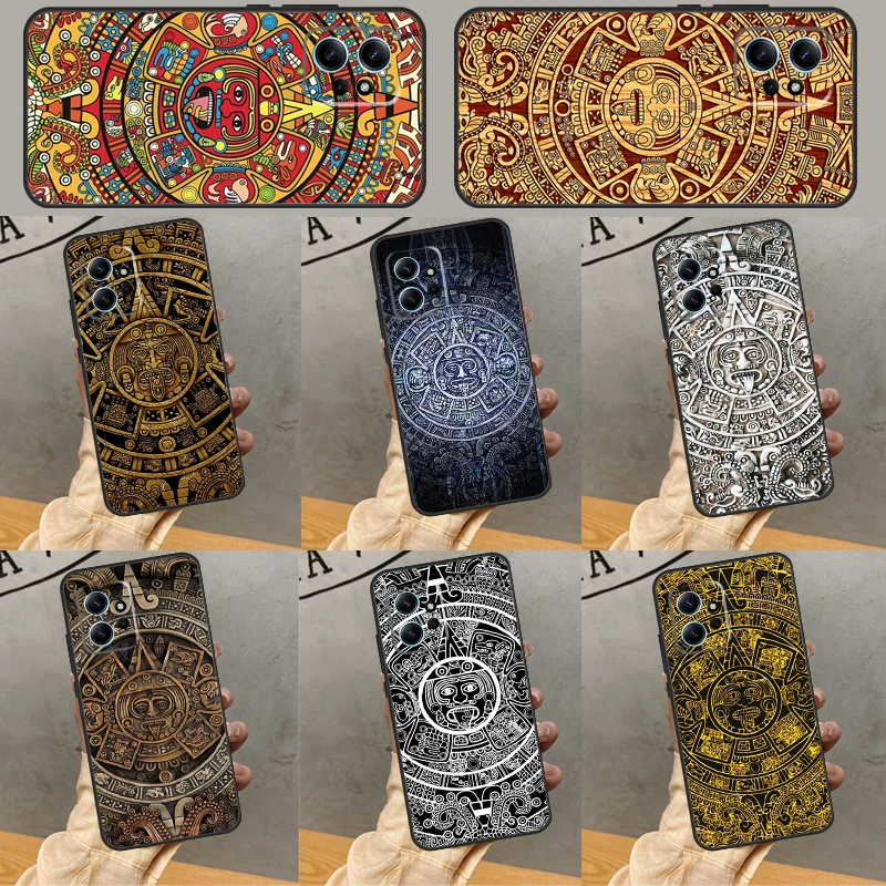 Mayan Calendar Case For Xiaomi Redmi Note 11 10 8 9 12 Pro Plus Note 12S 10S 11S 9A 10A 9C 10C 12C Cover