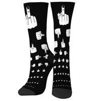 Funny Finger Art Men's Socks Novelty Street Harajuku Hip Hop Style Compression Socks Casual Fashion Crazy Party Happy Socks Gift