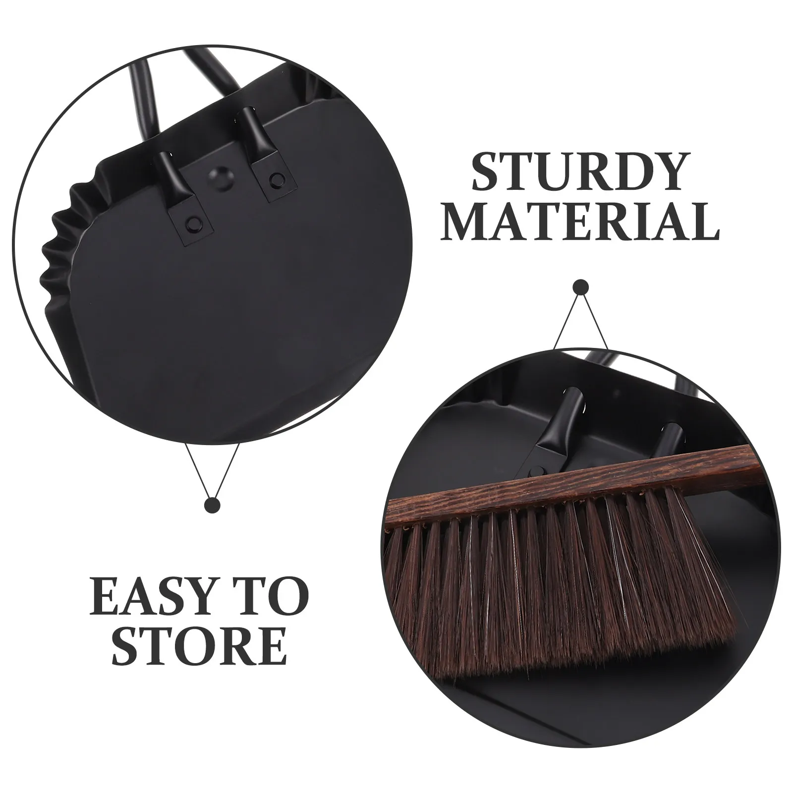 1Set Handheld Stainless Steel Dustpan Compact Lightweight Easy Clean Dust Pan for Indoor Outdoor Table Desktop Garden Use Metal