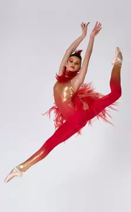 زي الرقص الحديث للسيدات والنساء بذلة زي رقص الطيور