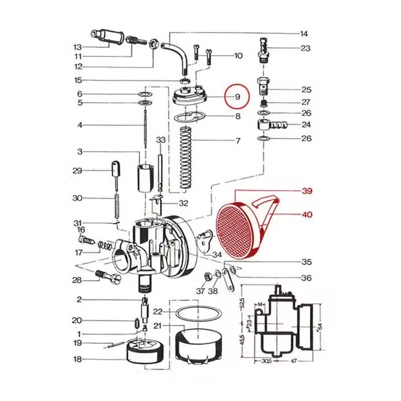 17mm Motorcycle Carburetor Air Filter For PUCH 17 Bing Dax Replacement BIKE New carburador Moped Bike Fit PUCH 17mm Carb Bing