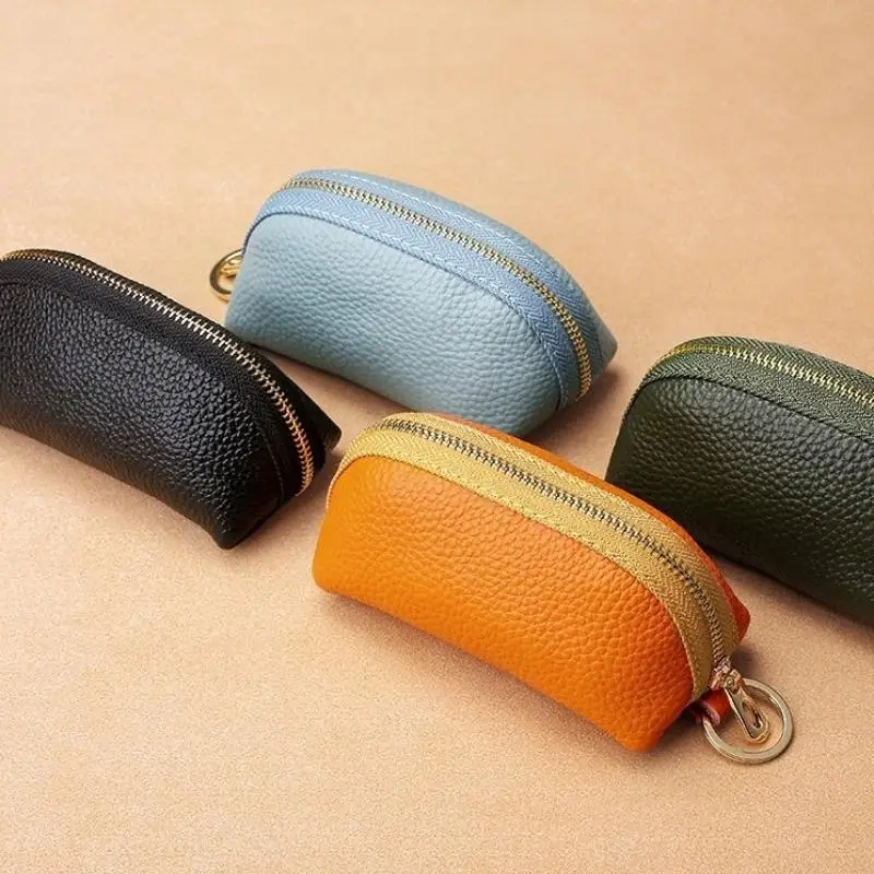 PU-Leder Autoschlüssel-Etui für Männer und Frauen, Geldbörsen, Haushalts-Schlüsselhüllen, Reißverschluss-Aufbewahrungstasche, Kartentaschen – Detail 4